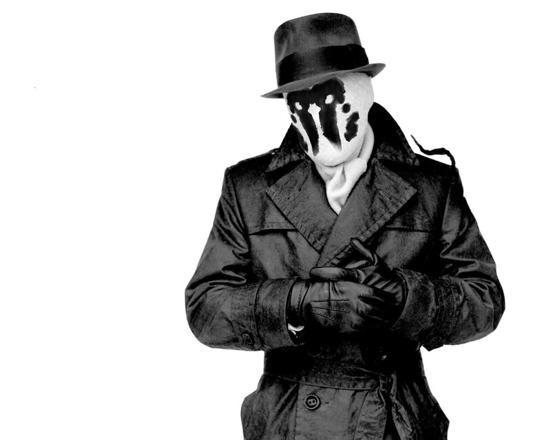 Person in Trench Coat — Black