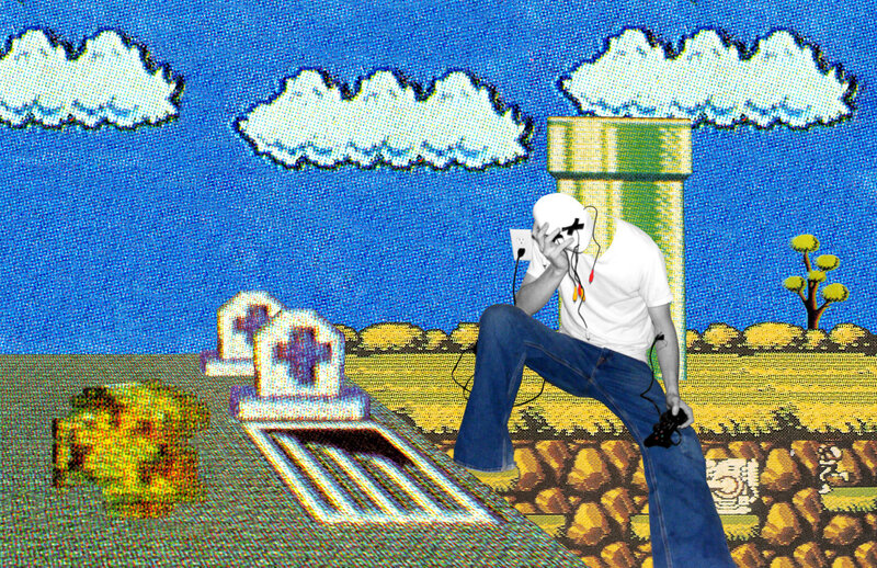 person in video game world