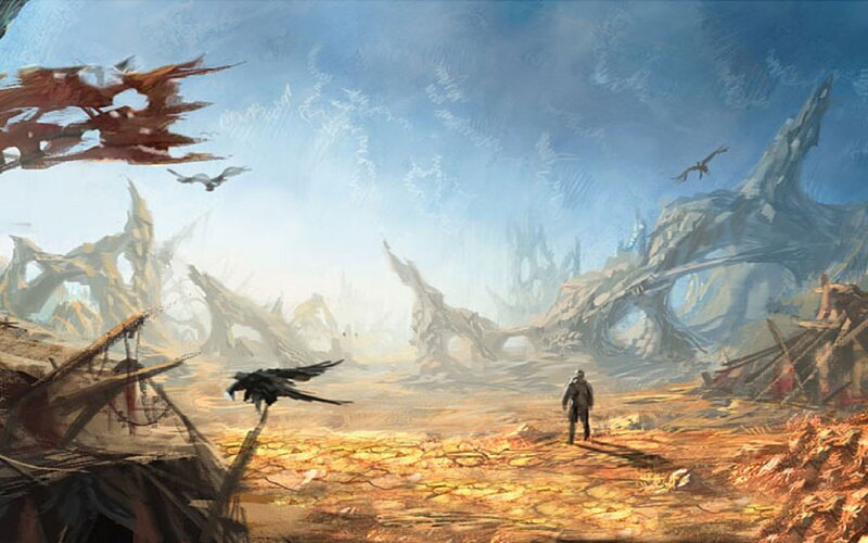 Person in Wasteland