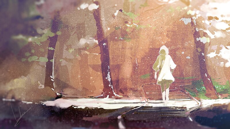 Person in White Coat — Brown
