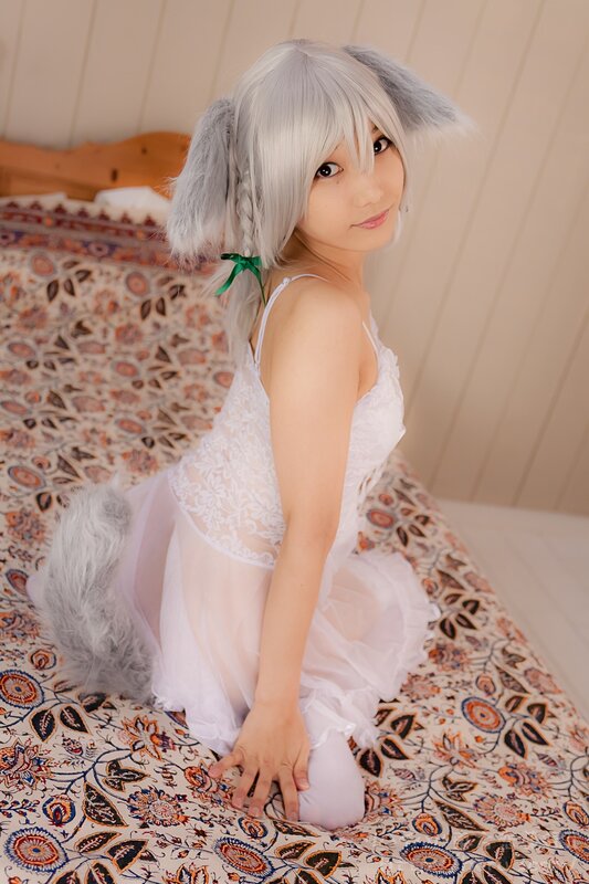 Person in White Dress — Playful, Photograph