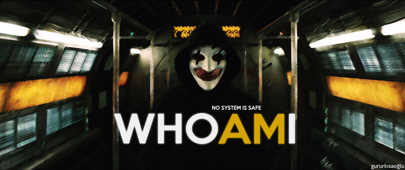 Person in White Mask — Black, Dramatic, Night