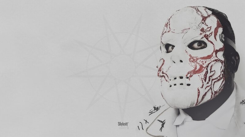 Person in White Mask — Dark, Intense