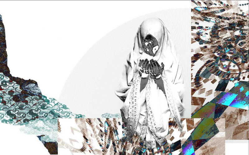 Person in White Robe — Abstract