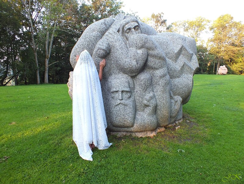 Person in White Veil