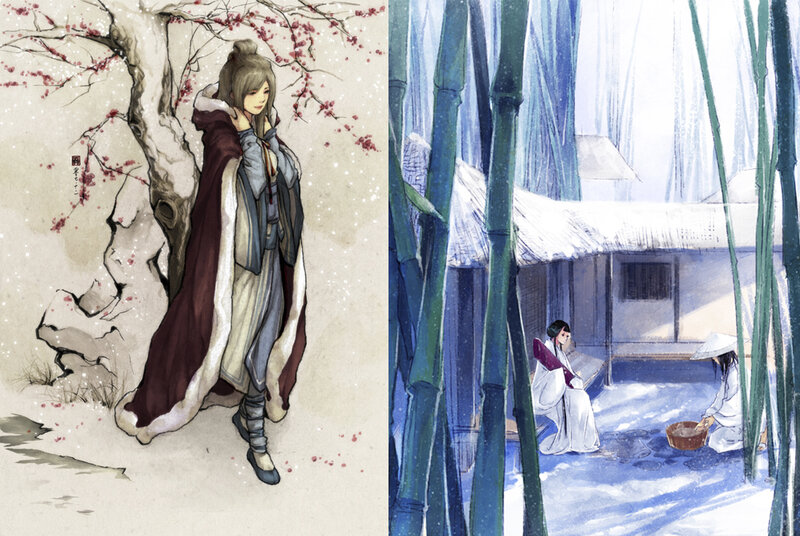 Person in Winter Cloak