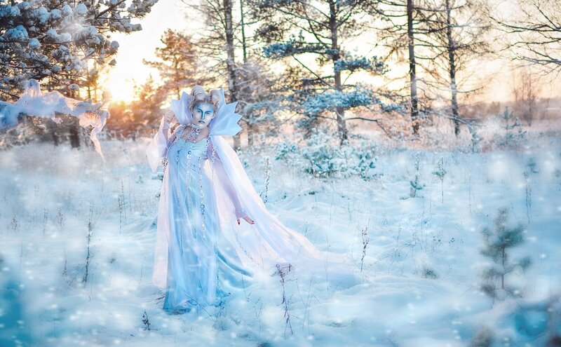 Person in Winter Costume