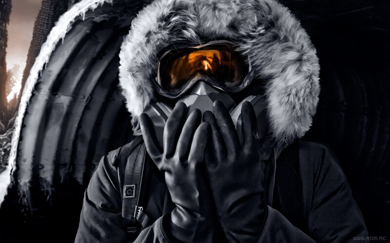 Person in Winter Gear — Black, Dramatic