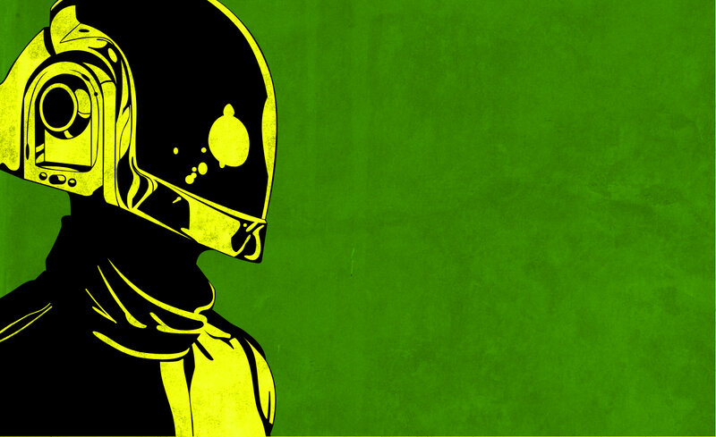 Person in Yellow Helmet — Green