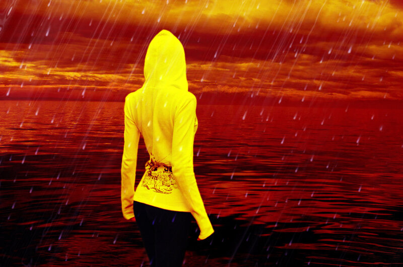 Person in Yellow Hoodie