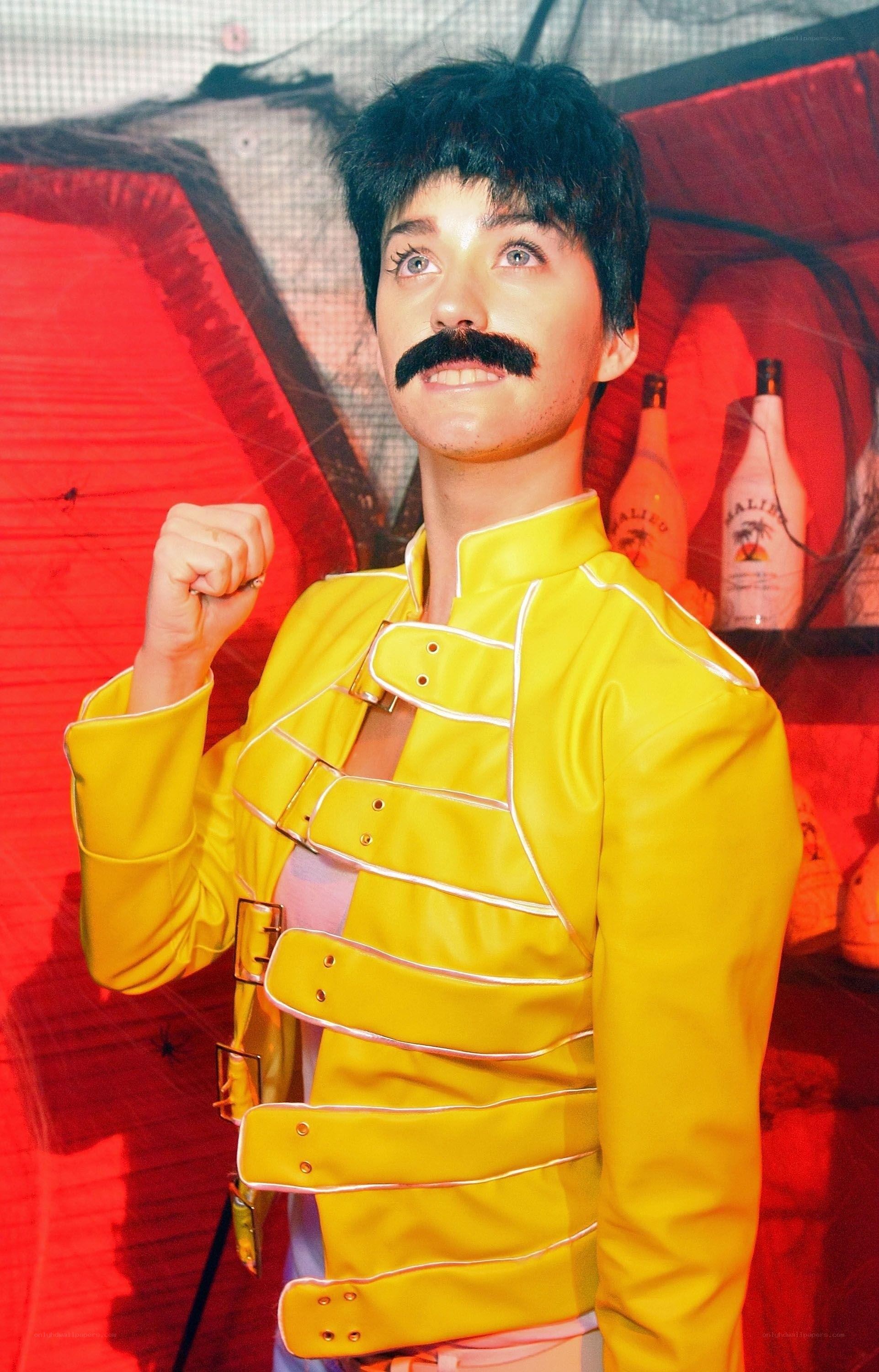 person in yellow jacket