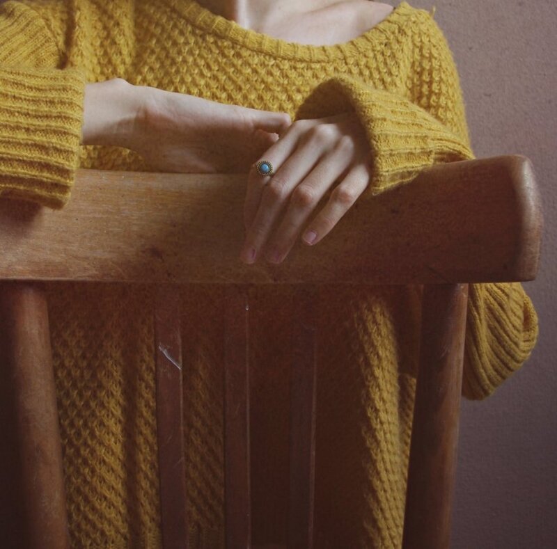 Person in Yellow Sweater — Calm