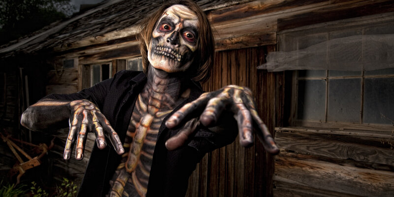Person in Zombie Makeup