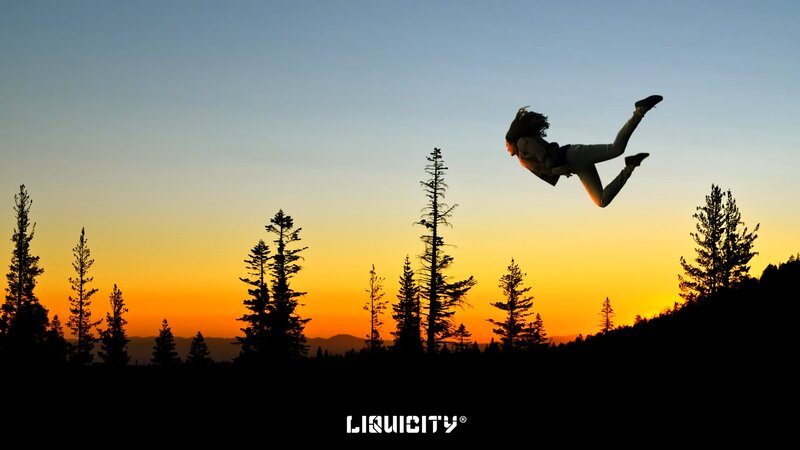 Person Jumping in Air — Orange