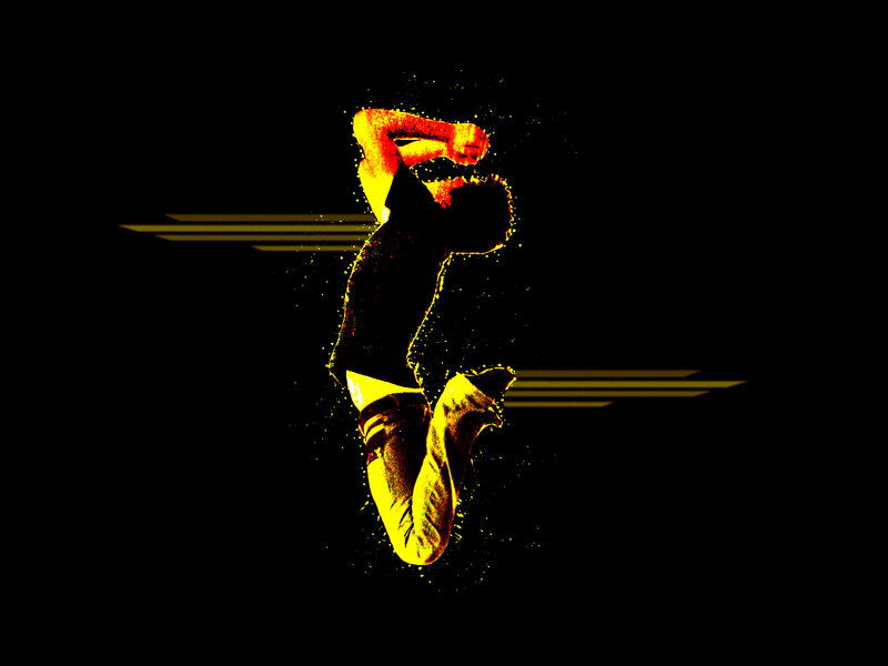 Person Jumping in Air