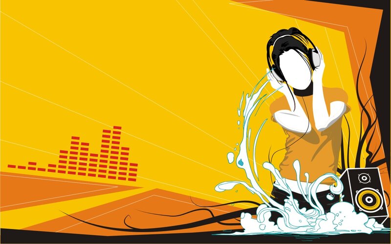 person listening to music with headphones