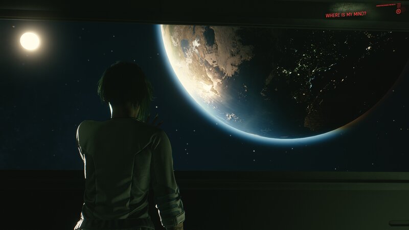 Person Looking at Earth