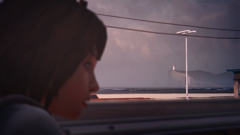 Person Looking at Lighthouse