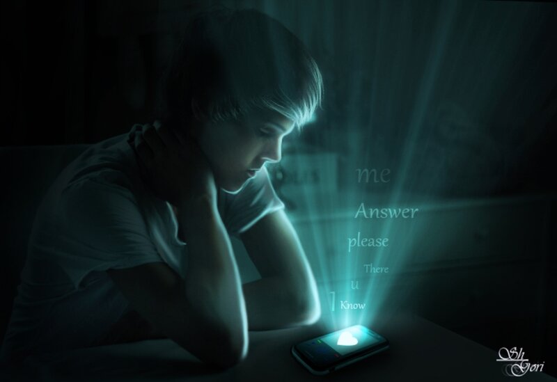 Person Looking at Phone