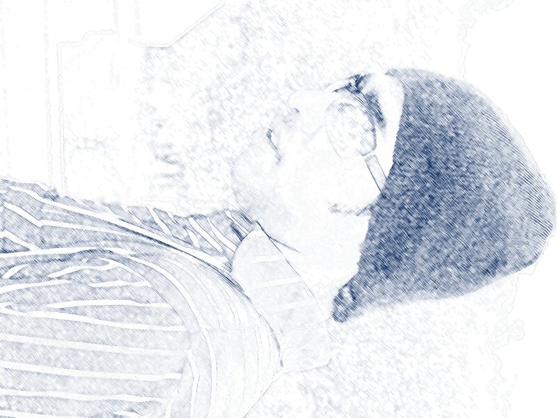 person lying down sketch