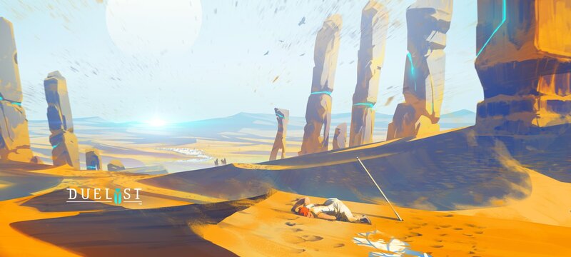 Person Lying in Desert