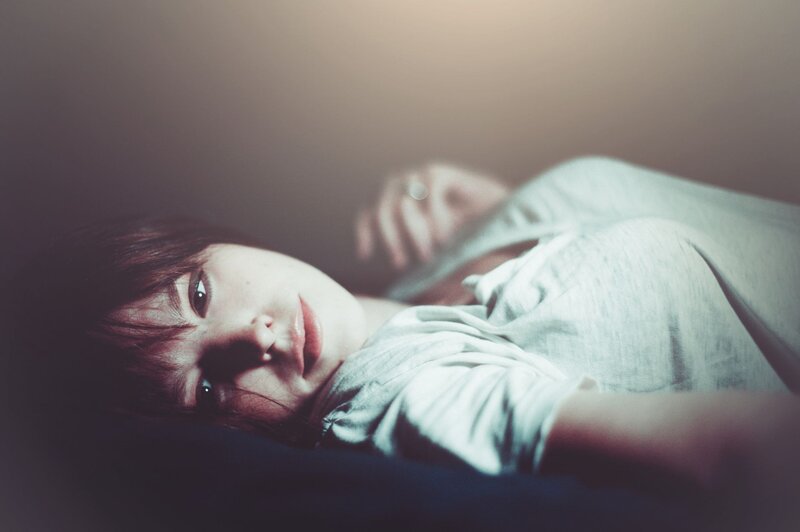 Person Lying on Back — Gray