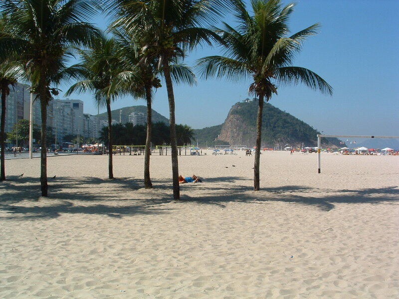 Person Lying on Beach — Beige