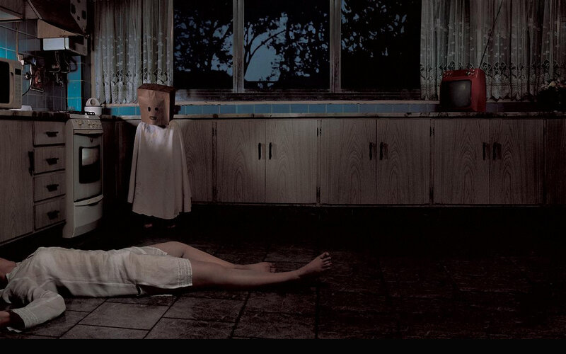 Person Lying on Floor — Brown