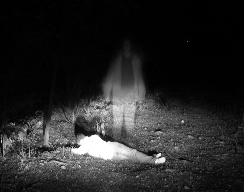 Person Lying on Ground — Black