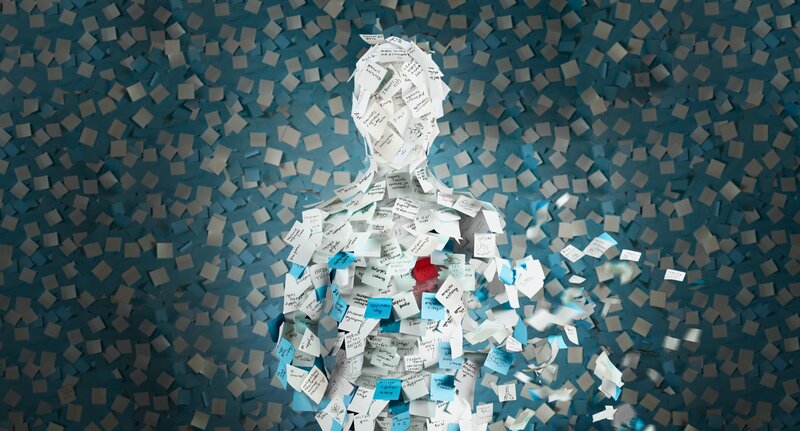 Person Made of Papers