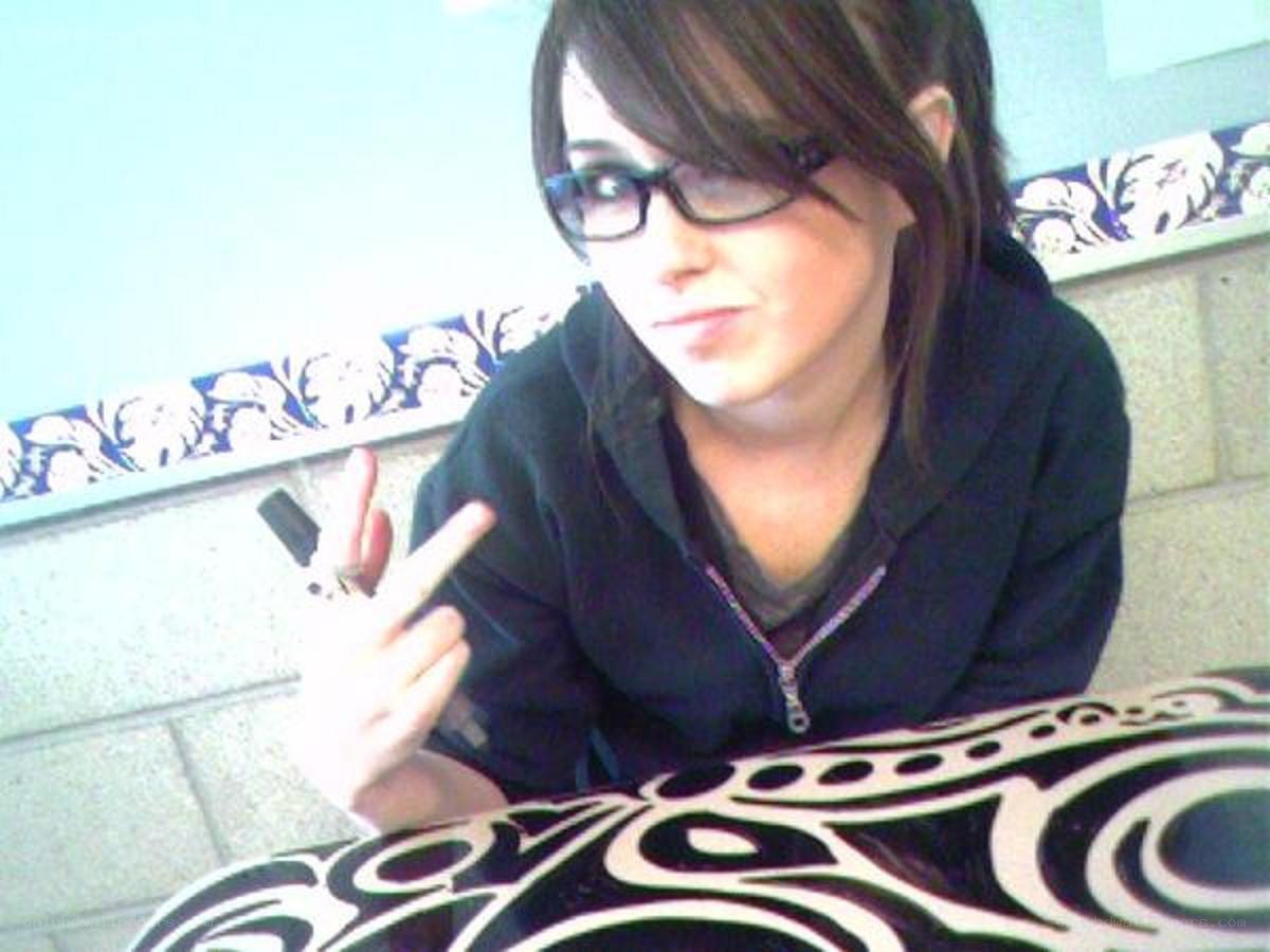 person making peace sign