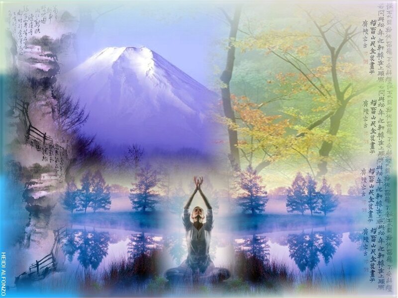 Person Meditating by Lake