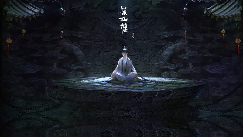 Person Meditating on Platform — Black