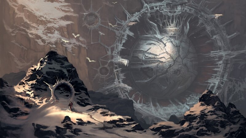 Person Near Alien Structure