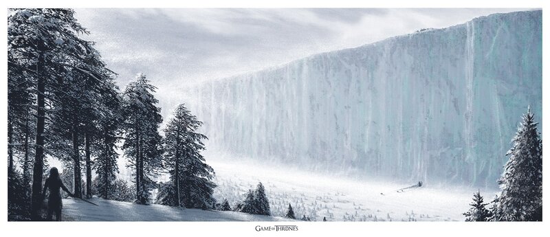 Person Near Ice Wall — White