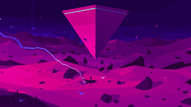 Person Near Pyramid