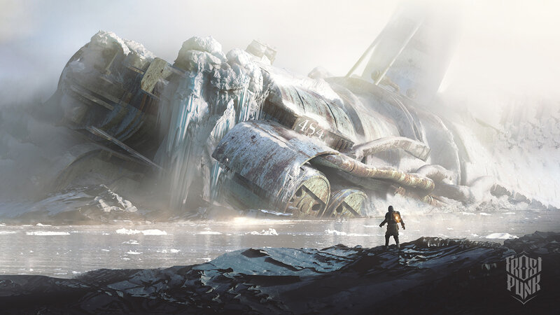 Person Near Shipwreck — White