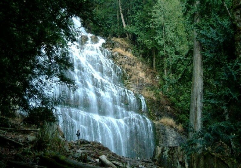 Person Near Waterfall