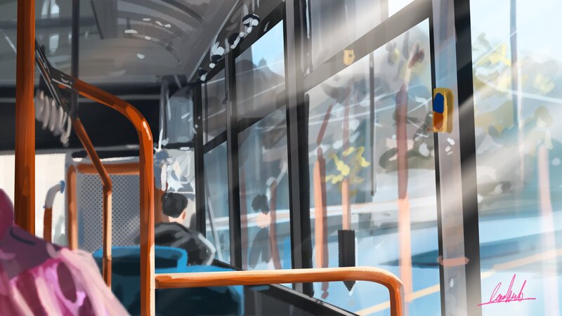 Person on a Bus