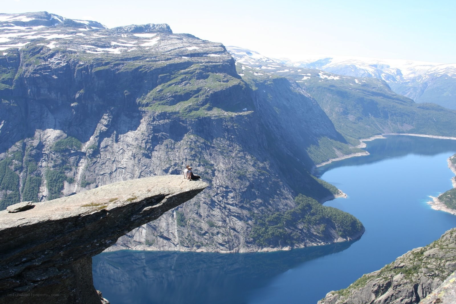 person on a cliff edge