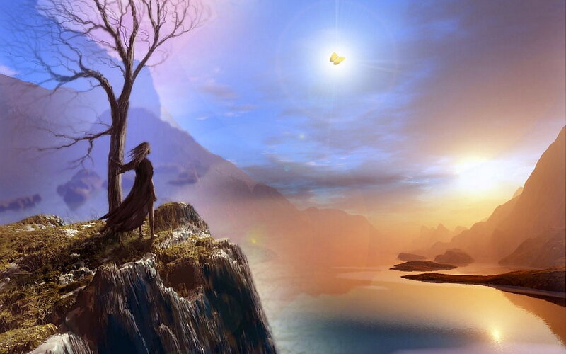 Person on a Cliff