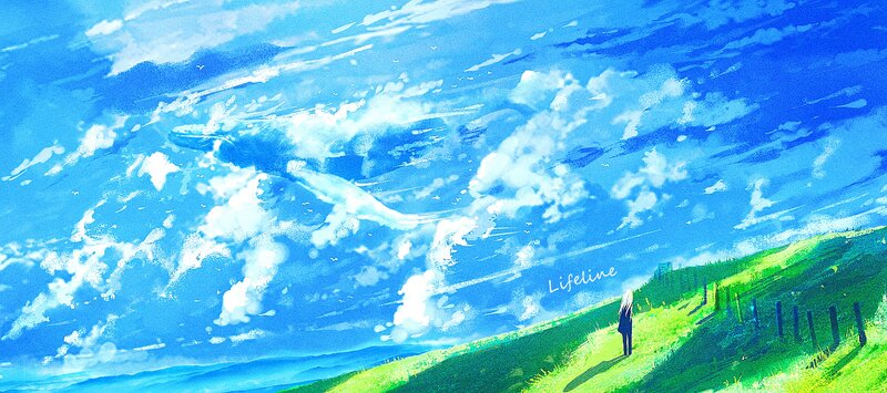 Person on a Green Hill