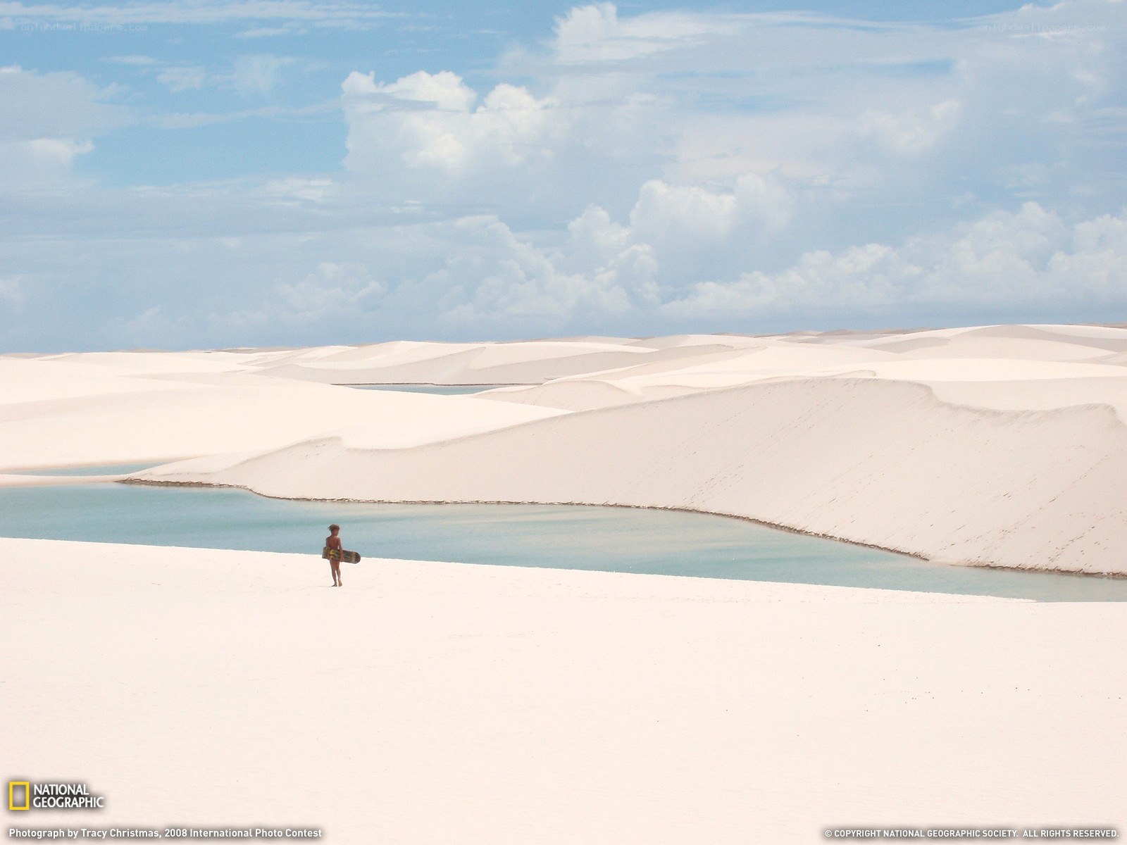 Person on a sand dune