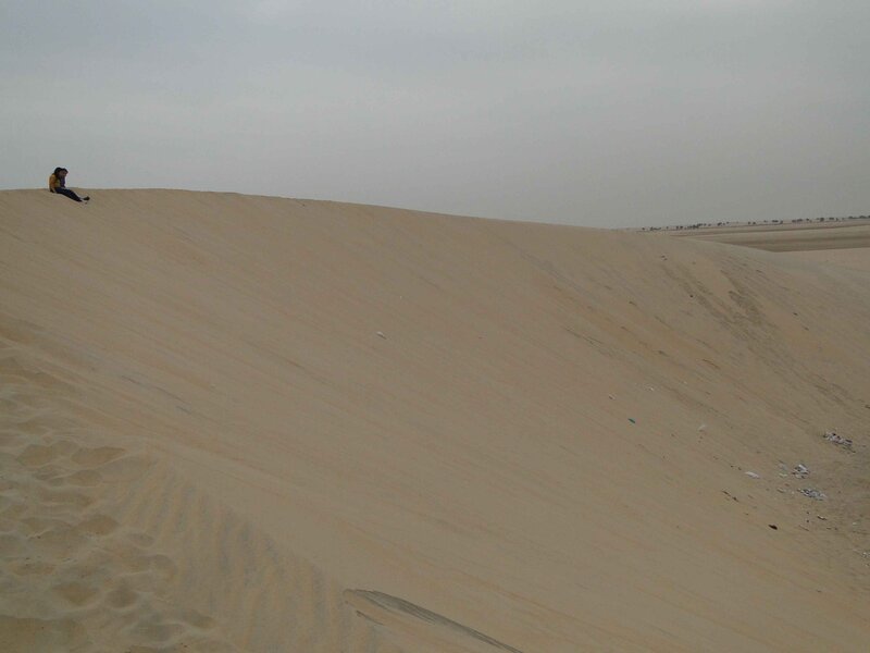 Person on a sand dune