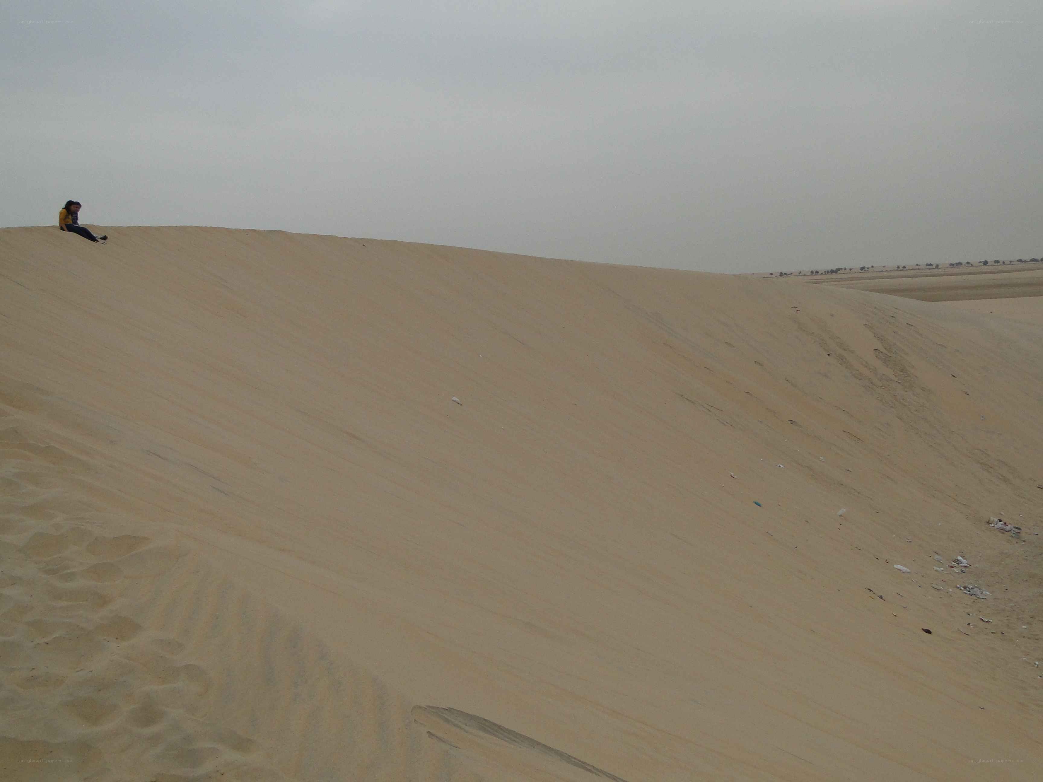 Person on a sand dune