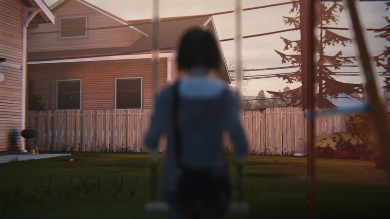 Person on a Swing — Green, Calm