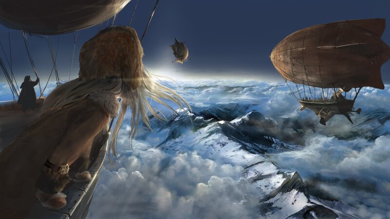 Person on Airship