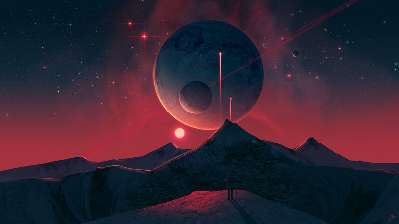 Person on Alien Mountain
