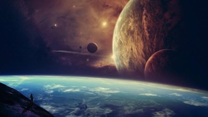 Person on Alien Planet — Dramatic