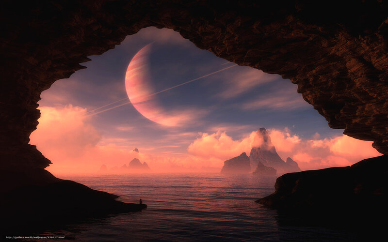 Person on Alien Shore — Orange